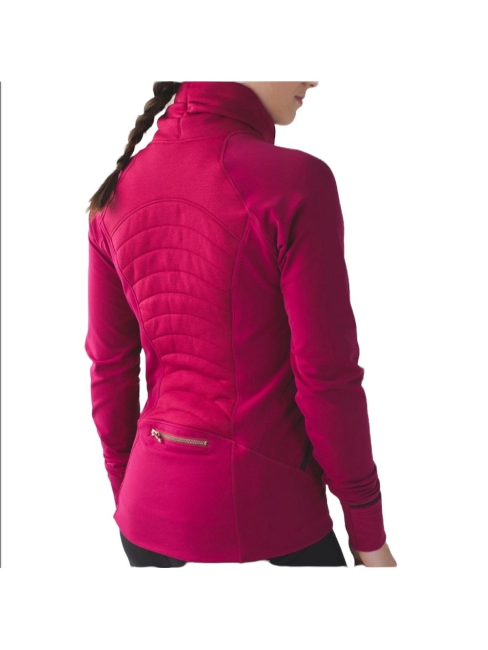 Lululemon Berry Rumble Fleece Out Jacket Size 10 See Measurements